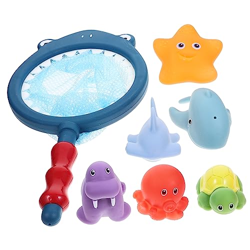 CIYODO Badespielzeug Set Teilig mit Angelnetz Bunte Meerestiere Badetier für Jungen und Mädchen Sicherer Kunststoff für Badewanne Pool und Strandspaß CIYODO Badespielzeug Set Teilig mit Angelnetz Bunte Meerestiere Badetier für Jungen und Mädchen Sicherer Kunststoff für Badewanne Pool und Strandspaß von CIYODO