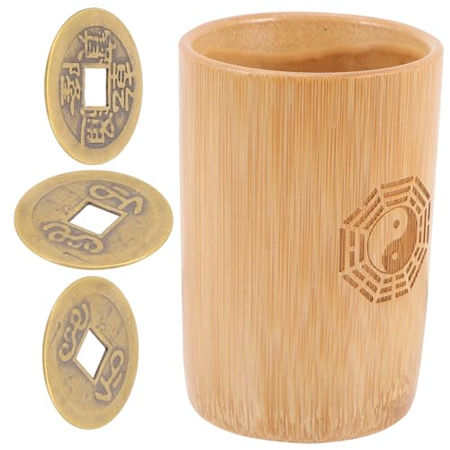 CIYODO Bambus wahrsage Kupfermünzen Chinesisches Divinationsspiel Robustes Bambusrohr und Glücks Eimer Geeignet für Feng Shui Tempelrituale und Unterhaltsame Wahrsagerei mit Freunden CIYODO Bambus wahrsage Kupfermünzen Chinesisches Divinationsspiel Robustes Bambusrohr und Glücks Eimer Geeignet für Feng Shui Tempelrituale und Unterhaltsame Wahrsagerei mit Freunden von CIYODO