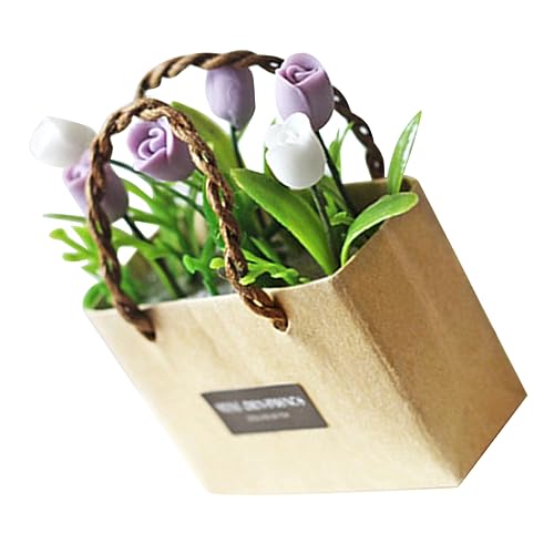 CIYODO Miniatur Blumen Deko Für Puppenhaus Zubehör Feine Handwerkskunst Realistisches Mini-blumenmodell Für Minihausdekoration Und Heim-deko CIYODO Miniatur Blumen Deko Für Puppenhaus Zubehör Feine Handwerkskunst Realistisches Mini-blumenmodell Für Minihausdekoration Und Heim-deko von CIYODO
