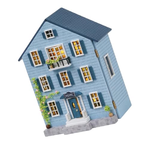 CIYODO DIY Miniatur Puppenhaus Kit aus Holz mit Möbeln Stabiles Mini Haus Modell Kreative Bastelidee für Weihnachten Tischdekoration Geeignet für Erwachsene CIYODO DIY Miniatur Puppenhaus Kit aus Holz mit Möbeln Stabiles Mini Haus Modell Kreative Bastelidee für Weihnachten Tischdekoration Geeignet für Erwachsene von CIYODO
