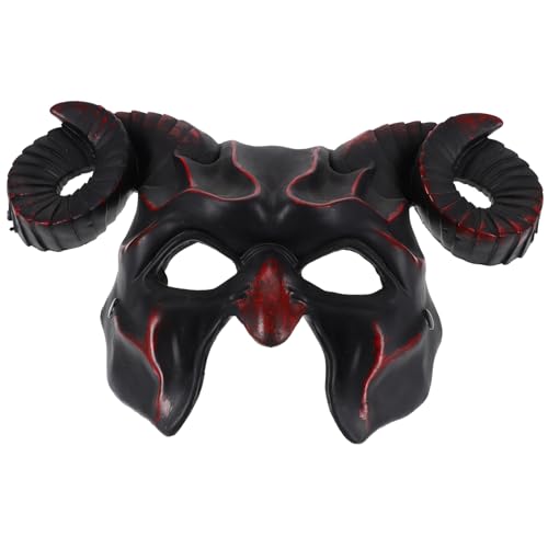 CIYODO Dekorative Maske Dinosaurier Maskenverzierung Pfote Ornament Ochsenmaske Halloween Roségoldene Maskerademaske Hörner Teufelsmaske Geistermaske, Maskerademaske Teufelshörner Plastik von CIYODO