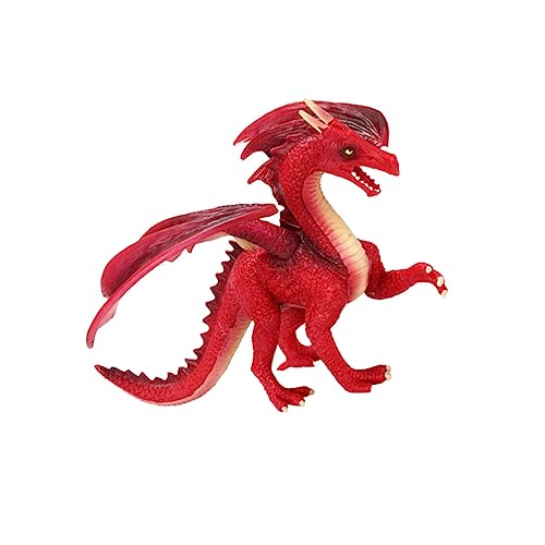 CIYODO Dinosaurier-Dekoration Dinosaurier-Ornament für Lernspielzeug Lehrspielzeug Spielzeug für Kinder kinderspielzeug kinderknallzeug Kid Toys Tierornament Dinosaurier-Modell rot von CIYODO