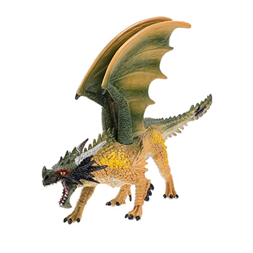 CIYODO Drachenmodell Figur Dekoration Simuliertes Tiermodell Kreaturen Statue Figur Lernspielzeug Für Kinder Modellfiguren Action Figur Spielzeuge Puzzle-Spielzeug Drachenfigur Green Harz von CIYODO