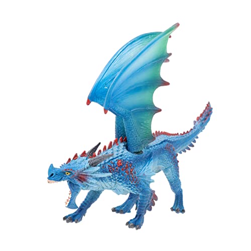 CIYODO Drachenmodell Kinderspielzeug kinderzimmerdeko Drachen Statue jucarii pentru copii Spielzeuge lebensechte Drachenfigur Desktop-Ornament lebendiges Drachenhandwerk Harz Blue von CIYODO