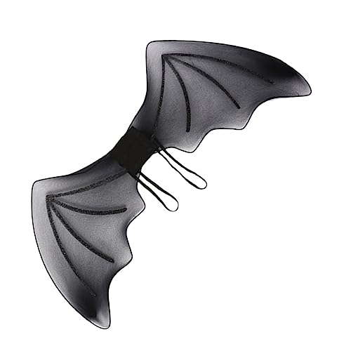 CIYODO Fledermausflügel Karnevalsflügel Schwarze Flügel Gotische Flügel Halloween-fledermäuse Halloween-Teufel Teufelsflügel Vogelkostüm Fledermaus Kostüm Flügel Dämonenflügel Siebdruck von CIYODO