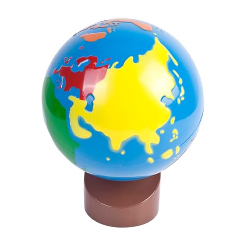 CIYODO Gedächtnisspiele für Kinder Intelligenzspielzeug für Kinder geografische Weltkugel Weltkarte World map Fun Spaß barn Geografie-Lernstütze Desktop-Weltkugel Hochwertiges Holz von CIYODO