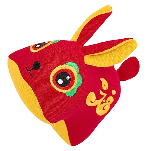 CIYODO Gefüllte Kaninchen -maskottchenpuppe Zodiac Rabbit Spielzeug Ausgestopfte Tierhasen Figur Maskottchenpuppe von CIYODO