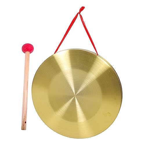 CIYODO Gong Kupfer Gong Instrument mit Schlägel Lautes Multifunktionales Percussion für Kinderförderung und Dekoration Langlebig und Sicher Verarbeitet CIYODO Gong Kupfer Gong Instrument mit Schlägel Lautes Multifunktionales Percussion für Kinderförderung und Dekoration Langlebig und Sicher Verarbeitet von CIYODO