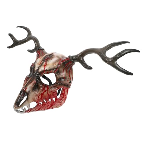 CIYODO Halloween Maske mit Abnehmbarem Hirschgeweih Atmungsaktive Halbgesichtsmaske für Cosplay Kostümparty Maskerade und Vielseitige Festveranstaltungen CIYODO Halloween Maske mit Abnehmbarem Hirschgeweih Atmungsaktive Halbgesichtsmaske für Cosplay Kostümparty Maskerade und Vielseitige Festveranstaltungen von CIYODO
