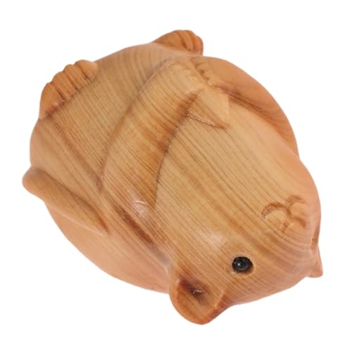 CIYODO Holzschnitzerei Hamster Statue Exquisite Holz Geschnitzt Tier Figur Home Decor Housewarming von CIYODO