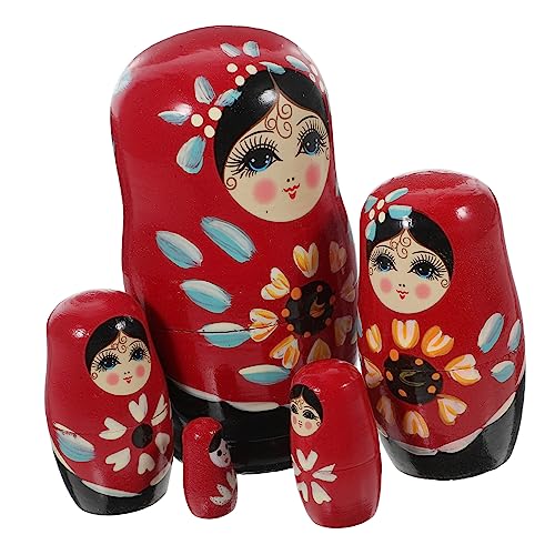CIYODO Handbemalte Klassische Holzpuppe Teiliges Mehrschichtige Russische Nesting Dekoration Pädagogisches für Umweltfreundliches Material Einzigartiges CIYODO Handbemalte Klassische Holzpuppe Teiliges Mehrschichtige Russische Nesting Dekoration Pädagogisches für Umweltfreundliches Material Einzigartiges von CIYODO