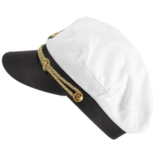 CIYODO Herren Captain Mütze Klassischer Sailor Hut Cosplay Kostüm Prop Atmungsaktiv Bequemer Stoff Modisch Vielseitig Für Karneval Party Bühne CIYODO Herren Captain Mütze Klassischer Sailor Hut Cosplay Kostüm Prop Atmungsaktiv Bequemer Stoff Modisch Vielseitig Für Karneval Party Bühne von CIYODO