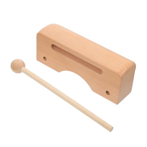 CIYODO Holz Percussion Instrument Doppelton Rhythmusblock aus Massivem Hartholz Fein Poliert Sicheres Musikspielzeug für Fördert Motorik und Musikalische Früherziehung Natürliche CIYODO Holz Percussion Instrument Doppelton Rhythmusblock aus Massivem Hartholz Fein Poliert Sicheres Musikspielzeug für Fördert Motorik und Musikalische Früherziehung Natürliche von CIYODO