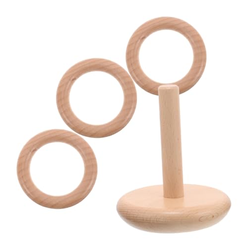 CIYODO Holzringe Stapelspiel aus Buchenholz Sicheres Montessori Lernspielzeug für Kleinkinder Jahre Indoor Outdoor Ringwurfspiel für Familie Geburtstagsfeier und Eltern-Junge Mädchen CIYODO Holzringe Stapelspiel aus Buchenholz Sicheres Montessori Lernspielzeug für Kleinkinder Jahre Indoor Outdoor Ringwurfspiel für Familie Geburtstagsfeier und Eltern-Junge Mädchen von CIYODO