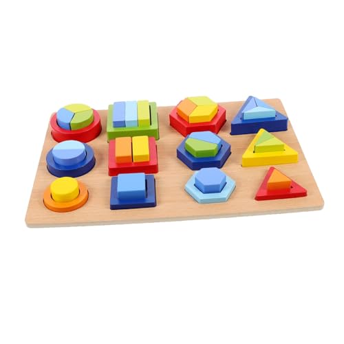 CIYODO Holzspielzeug Geometrisches Puzzle Montessori Lernspielzeug aus Holz Sicher Pädagogisches Formenspielzeug für Vorschulkinder zur Früherziehung und Feinmotorik CIYODO Holzspielzeug Geometrisches Puzzle Montessori Lernspielzeug aus Holz Sicher Pädagogisches Formenspielzeug für Vorschulkinder zur Früherziehung und Feinmotorik von CIYODO