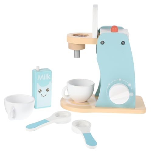 CIYODO Holzspielzeug Kaffee Maschine Set Für Mini Kaffeemaschine Für Kreative Rollenspiele Der Spielküche Perfekt Für Kleine Und Kaffeeliebhaber von CIYODO