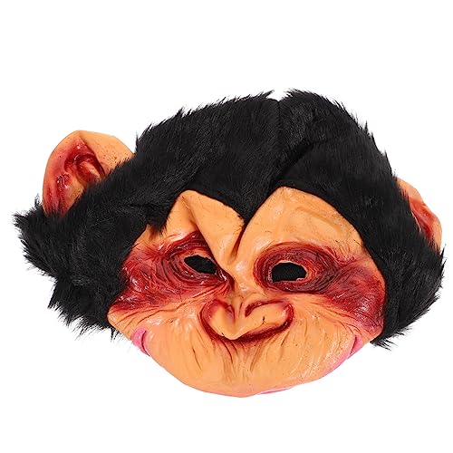 CIYODO Horror Maske Mit Großem Mund Gruselige Vollgesichtsmaske Aus Vinyl Für Kinderpartys Und Halloween Lustige Orang Utan Kopfbedeckung Für Maskeraden Und Karneval von CIYODO