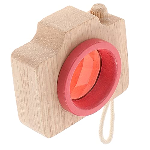 CIYODO Kaleidoskop Kaleidoscope für Educational Toys witzige Toys zappeln matschig Schwimmbad Miniskope für Partygeschenke für Kleinkinder Holz rot von CIYODO