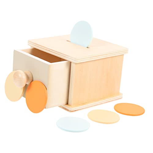 CIYODO Kasten Münzbox holzspielzeug Toys Kreatives Sensory Toy feinmotorik LKW Flugzeug-Kleinkinder Tablette Rad Lernspielzeug Münzbehälter für von CIYODO