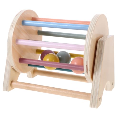 CIYODO Kindertrommel Rollspielzeug Für Babys Instrumente Rollende Trommel Schlagzeug Für Planke Kleinkindspiele Werkzeug Lehrmittel Textiltrommelspielzeug Holzwalze Hölzern von CIYODO