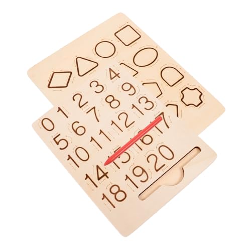 CIYODO Kleinkinder Schreiben Lernspielzeug Übungsbrett Doppelseitiges von Werkzeug aus Buchstaben für Vorschulkinder Nachzeichnen Alphabettafel Zeichentafel zum Pädagogisches Zahlen von CIYODO