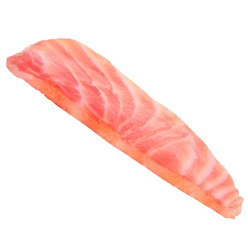 CIYODO Künstliches Lebensmittel-Fleisch-Modell, Gefälschtes Lachs-Modell, Lachs-Lebensmittel-Modell, Display, Lachs-Fotografie-Requisite von CIYODO