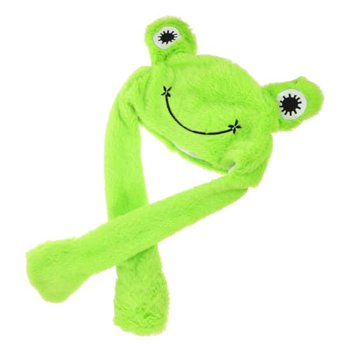 CIYODO Lustige Plüsch Frosch Mütze mit Beweglichen Ohren Weiche Bequeme Kostüm-hut für Party Cosplay Unisex Tierhut für Erwachsene Charmantes Accessoire für Fotos und Geschenk CIYODO Lustige Plüsch Frosch Mütze mit Beweglichen Ohren Weiche Bequeme Kostüm-hut für Party Cosplay Unisex Tierhut für Erwachsene Charmantes Accessoire für Fotos und Geschenk von CIYODO