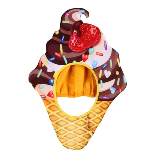 CIYODO Lustiger Eiscreme Cosplay Hut aus Weichem Dekorativer Food Party Kopfschmuck für Erwachsene für Karneval Halloween und Festliche Veranstaltungen CIYODO Lustiger Eiscreme Cosplay Hut aus Weichem Dekorativer Food Party Kopfschmuck für Erwachsene für Karneval Halloween und Festliche Veranstaltungen von CIYODO