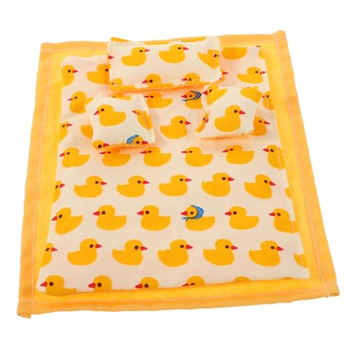 CIYODO Maßstab Miniatur Bettbezug Kissen mit Entenmotiv Wiederverwendbar für Rollenspiel Puppenhaus Schlafzimmer Zubehör CIYODO Maßstab Miniatur Bettbezug Kissen mit Entenmotiv Wiederverwendbar für Rollenspiel Puppenhaus Schlafzimmer Zubehör von CIYODO