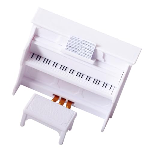 CIYODO Mini Klavier Set Mit Hocker Miniatur Klavier Requisiten Für Szenen Shots Und Hausdekoration Ideal Für Sammler Und Kreative Projekte von CIYODO