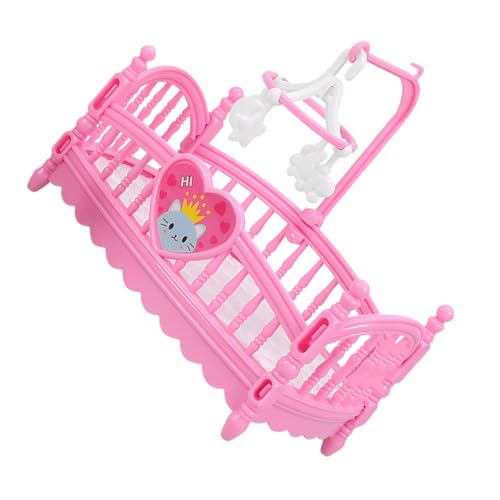 CIYODO Miniatur Puppenhaus Bett DIY Puppenhaus Zubehör Cartoon Bett Für Puppen Schlafzimmer Möbel Im Mini Format Puppenmöbel Für Kreative Spielwelten von CIYODO