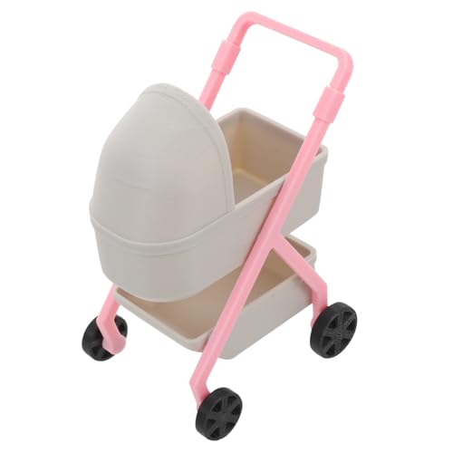 CIYODO Miniatur Puppenwagen aus Robustem Kunststoff Realistische Simulation Kinderwagen Fördert Kreatives Rollenspiel und Lernspaß für Puppenhaus-Dekoration und Kinderspielzeug CIYODO Miniatur Puppenwagen aus Robustem Kunststoff Realistische Simulation Kinderwagen Fördert Kreatives Rollenspiel und Lernspaß für Puppenhaus-Dekoration und Kinderspielzeug von CIYODO