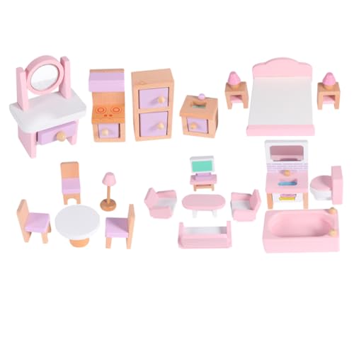 CIYODO Miniatur öbel Set Aus Buchenholz 1 Set Puppenhaus öbel Für Mini Häuser Deko Für Puppenhaus Und Sammlerstücke Farbton von CIYODO