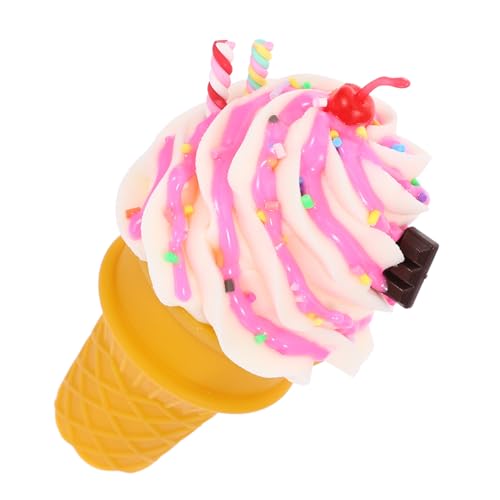 CIYODO Modell Einer Eistüte Essensrequisiten Zum Ausstellen Simuliertes EIS Realistisches Eismodell Requisiten Für Eiscreme-displays Gefälschte Dessert-Requisiten Gefälschte Eiswaffel PVC von CIYODO