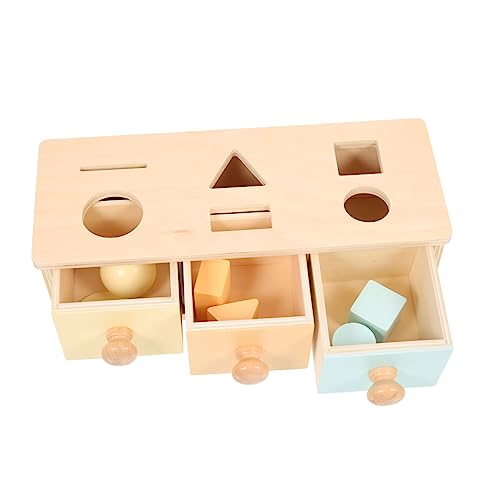 CIYODO Montessori Objektbox Holz Montessori Box Schubladen Schachtel Spielzeug Lustige Holzbox Spielzeug Kinder -bildungsspielzeug von CIYODO