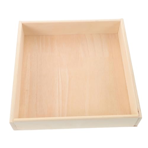 CIYODO Montessori Sandspielzeug Holz Sandkasten für Quadratische Sandablage Multifunktionale Sandschale für Drinnen Sicher für Familien und Kindergärten CIYODO Montessori Sandspielzeug Holz Sandkasten für Quadratische Sandablage Multifunktionale Sandschale für Drinnen Sicher für Familien und Kindergärten von CIYODO