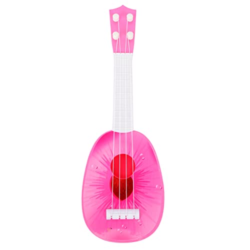 CIYODO Obst Gitarre Musikalisches Spielzeug Ukulele Für Kinder Spielzeug Für Kinder Kinderspielzeug Gitarren-Ukulele Für Anfänger Ukulele Gitarre Musikinstrument Spielzeuge Weiß Abs von CIYODO