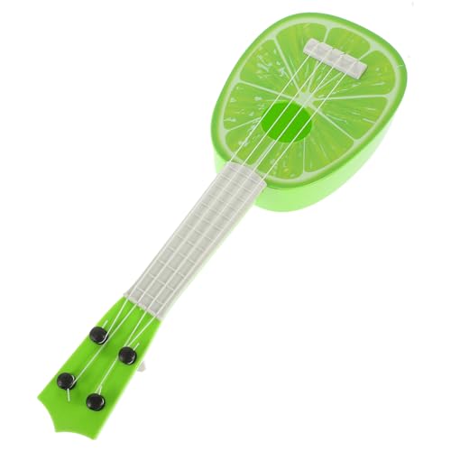 CIYODO Obst-Ukulele Musikalisches Spielzeug Ukulele Gitarre Musikinstrument Kinderspielzeug Akustikgitarre Kinder Gitarrenspielzeug Gitarren-Ukulele Für Anfänger Spielzeuge Abs Green von CIYODO