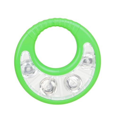 CIYODO Orff Nabenring Babyspielzeug Babyrassel Handglocke Schlagspielzeug Plastikrassel Kinderrassel Interessantes Rasselspielzeug Plastik Schlagspielzeug Abs Grün von CIYODO