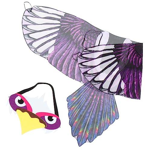 CIYODO Party Vogelflügel Kostüm Kinder Gastgeschenke für Adlerflügel Vogelmaske Accessoire Kostüme Kostümflügel für Cosplay Partyzubehör Wing Requisite Adler Prop Halloween von CIYODO