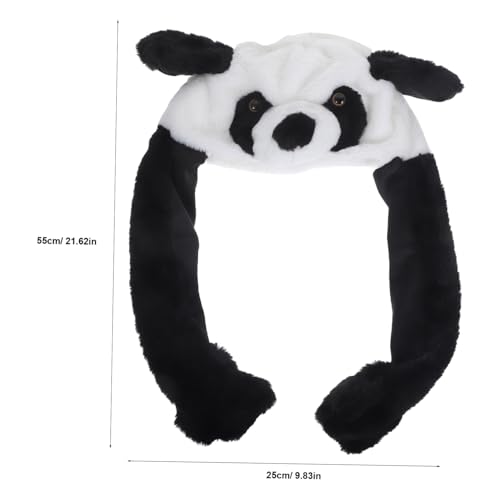 CIYODO Plüsch Panda Mütze mit Beweglichen Ohren Lustiger Kostümhut für Erwachsene Weicher Cartoon Partyhut aus Leichtem Strapazierfähigem Material für Karneval und Fotospaß CIYODO Plüsch Panda Mütze mit Beweglichen Ohren Lustiger Kostümhut für Erwachsene Weicher Cartoon Partyhut aus Leichtem Strapazierfähigem Material für Karneval und Fotospaß von CIYODO