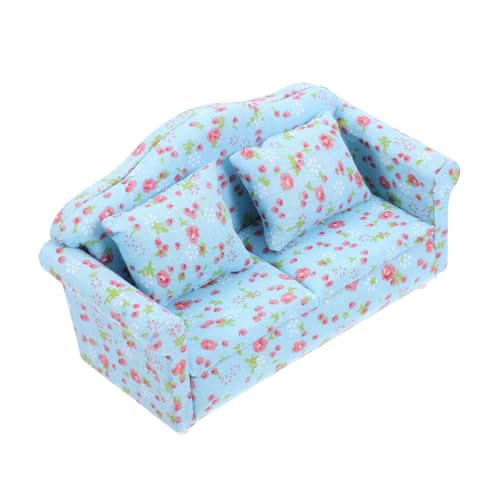 CIYODO Puppenhaus Sofa Mini Puppenhaus Sofa Desktop Mini Möbel Puppenhaus Mini Möbel Miniatur Möbel Modell Mini Versorgung Mini Zubehör Puppenhaus Miniatur Sofa von CIYODO