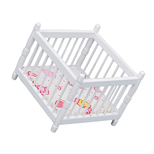 CIYODO Puppenhausmöbel Aus Holz Miniatur Bett Für Puppenhauszubehör Klein Puppenbett Bruchfest Spielzeug CIYODO Puppenhausmöbel Aus Holz Miniatur Bett Für Puppenhauszubehör Klein Puppenbett Bruchfest Spielzeug von CIYODO
