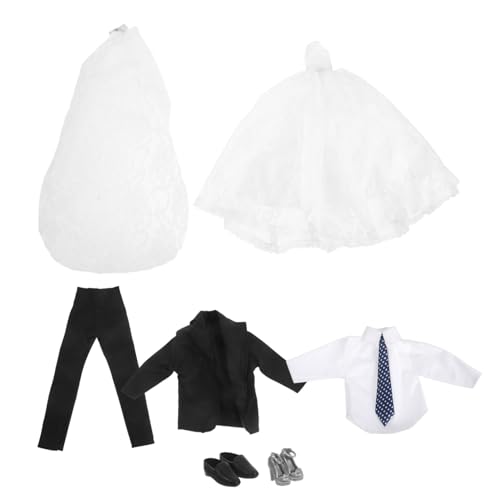 CIYODO Puppenkleider Hochzeit Brautkleid Bräutigam Anzug Formelle Schuhe Party Outfit Für Mädchen Jungen Kinderfest Anlass CIYODO Puppenkleider Hochzeit Brautkleid Bräutigam Anzug Formelle Schuhe Party Outfit Für Mädchen Jungen Kinderfest Anlass von CIYODO