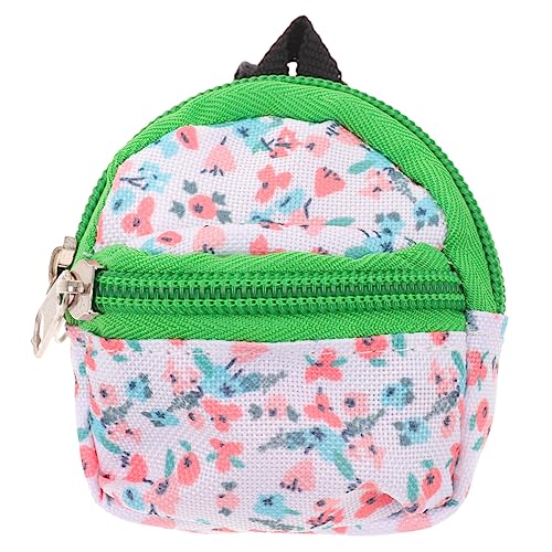 CIYODO Puppenrucksack Puppenwagen Puppenträger Miniatur Kleine Reißverschlusstasche Stoffwindeln Für Mini-Rucksack-Spielzeug Spielzeug-Kinderwagen Für Puppe Kinderwagenspielzeug Polyester von CIYODO