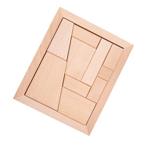 CIYODO Puzzle-bausteine Frühpädagogisches Spielzeug Lernspielzeug Für Kinder Bausteine ​​Spielzeug 3D-rätsel Tangram-Puzzle Kinderblöcke Kinderpuzzle Kinder Bausteine Holzblöcke Hölzern von CIYODO