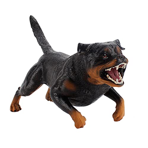 CIYODO Realistisches Hundemodell Rottweiler Figur Für Handbemaltes Dekorationsspielzeug Für Tierliebhaber Und Sammler Statisches Tiermodell Für Zuhause Und Schreibtisch von CIYODO