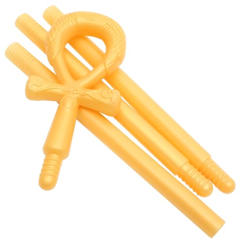 CIYODO Rohrstock Ankh Kostümzubehör Kostüm Gehstock Sie Stütze Stab Zubehör Ägyptischer Dekorative Kleiden für Cosplay Cane Requisite Prop Rollenspiel Halloween von CIYODO