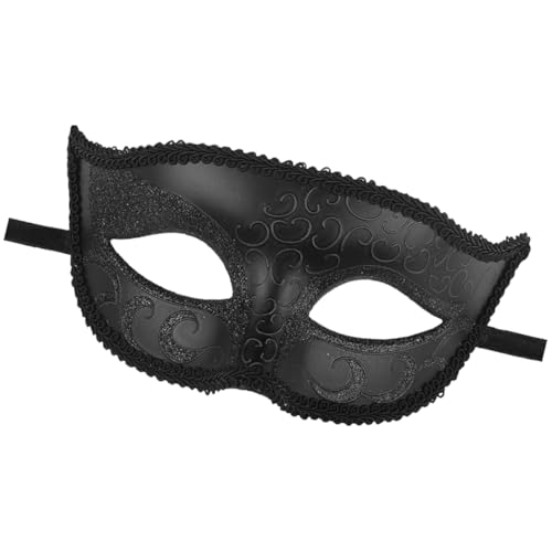 CIYODO Schicke Maske Für Erwachsene Schwarze Maske Für Halloween Kostü Party Und Maskenball Elegante Masquerade Maske Aus Als Kostümzubehör von CIYODO