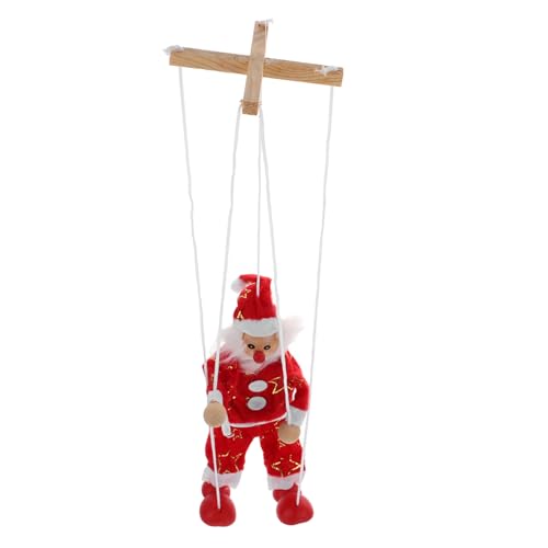 CIYODO Schnur Weihnachts Puppen Marionettenpuppe Weihnachtsspielzeug Marionettenspielzeug Weihnachtspuppen Santa Marionette Weihnachtsmann Spielzeug Kinderspielzeug Spielzeuge Holz von CIYODO